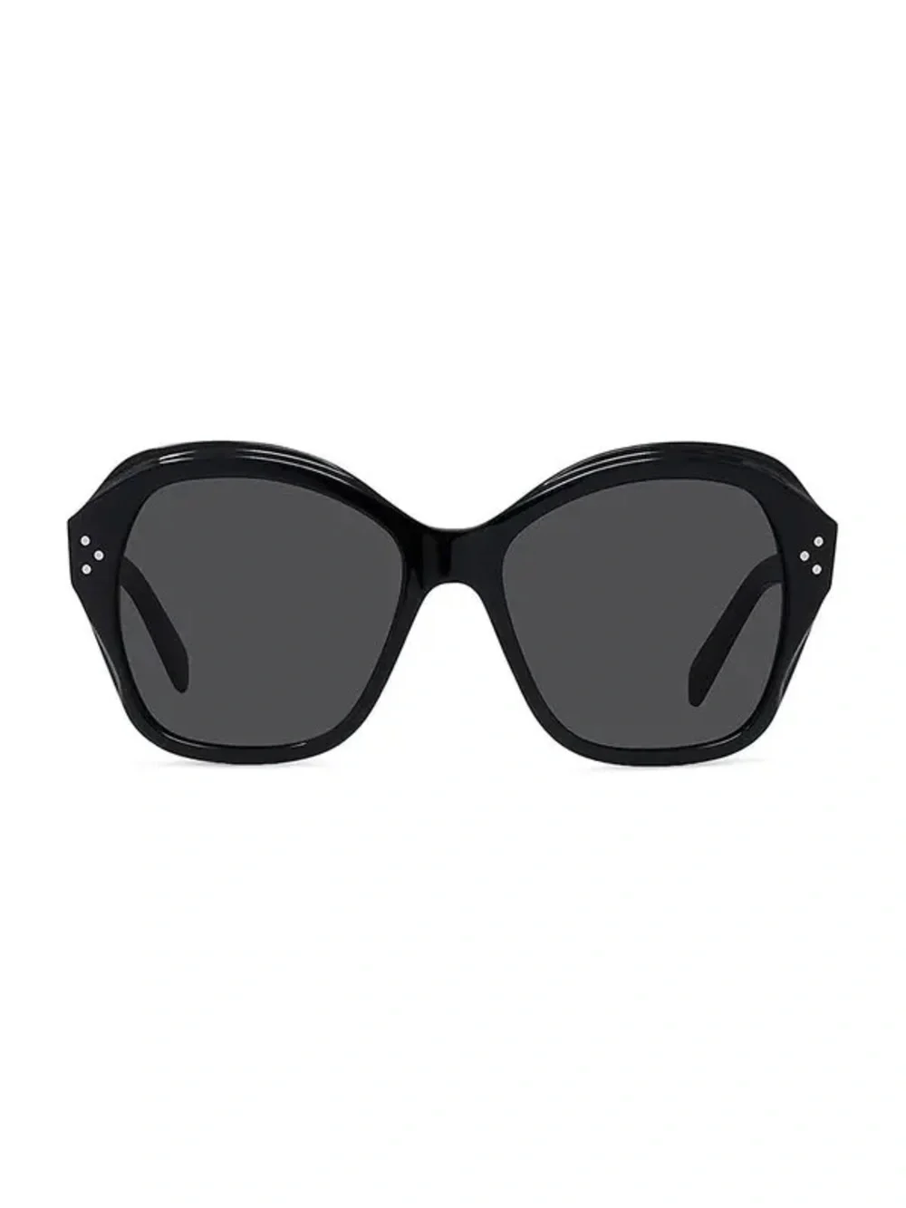 Celine Oversized Black Sunglasses with Dark Gray Lenses